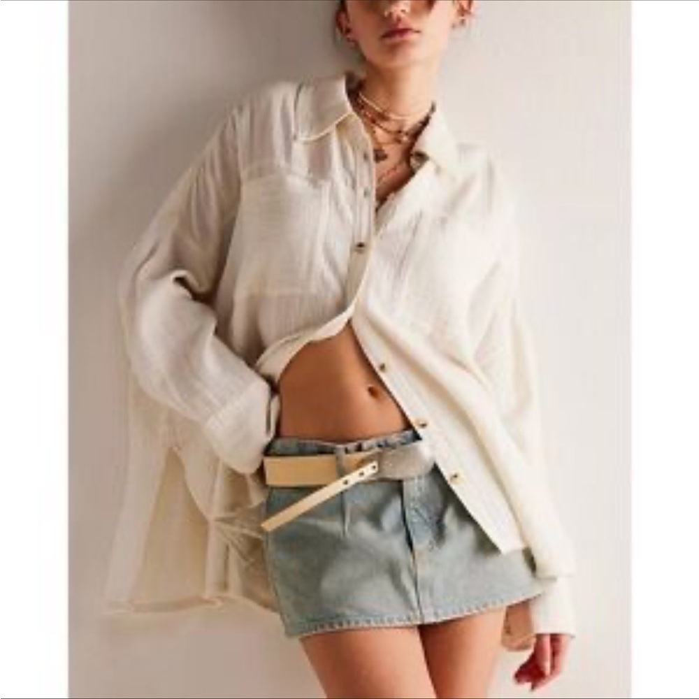 NWOT Free People Women's Cardiff Top